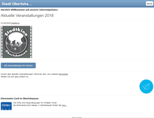 Tablet Screenshot of kultur-obertshausen.de